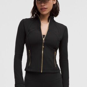 lululemon athletica define cropped jacket black gold (new without tags)